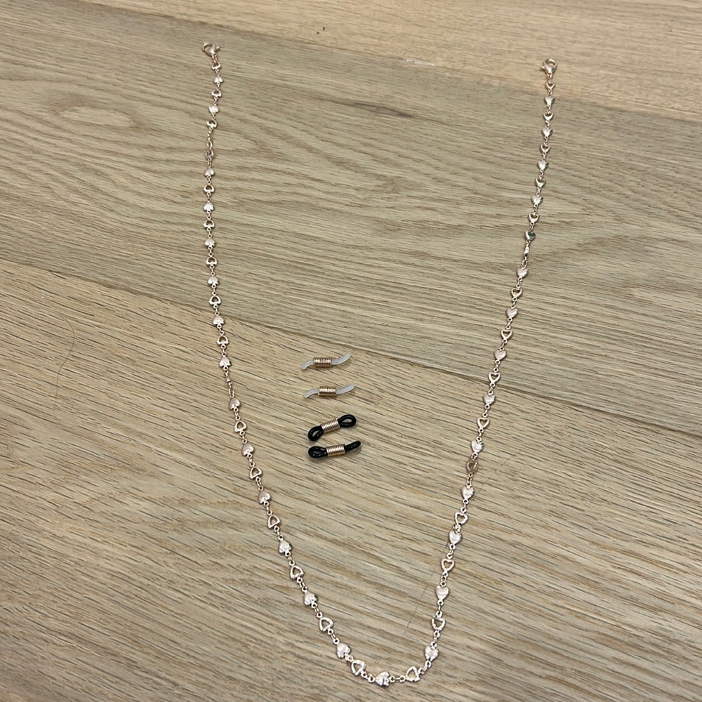 Eye Glasse or mask chain in rose gold